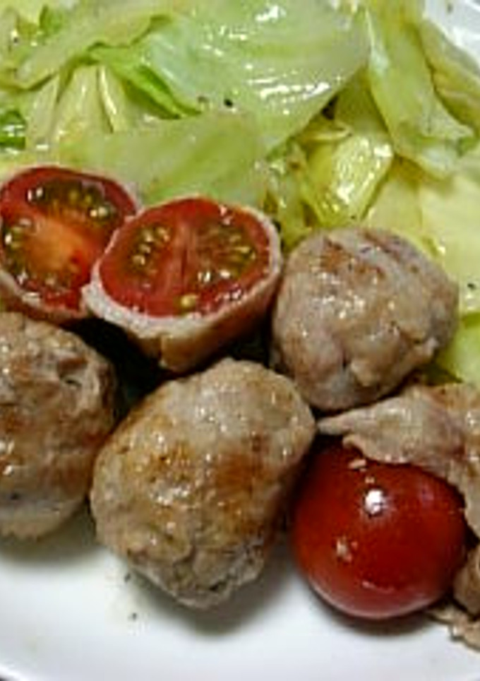 ころころプチトマトの肉巻き♪-レシピのメイン写真