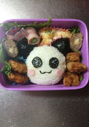 キャラ弁簡単タンタンパンダ-レシピのメイン写真