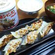 創味シャンタンDXの変わり餃子とスープ
