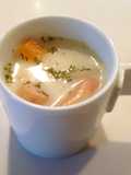 ウィンナーとカボチャのスープ