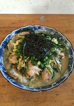 鶏肉とほうれん草の卵とじ-レシピのメイン写真