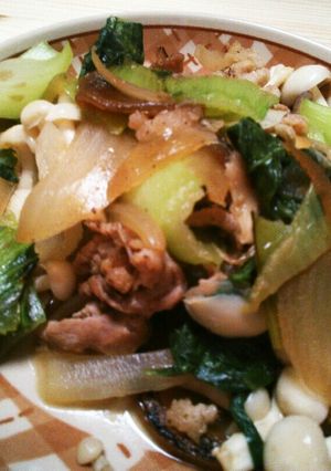 豚コマとチンゲン菜の中華炒め-レシピのメイン写真