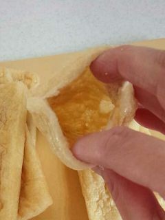 油揚げの簡単な開き方-レシピのメイン写真