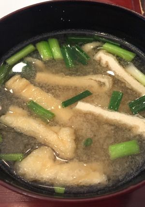 簡単☆細ねぎと油揚げのお味噌汁-レシピのメイン写真