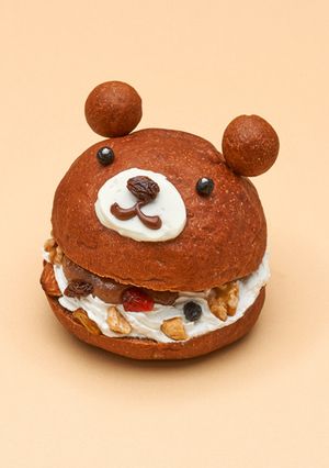 HBでくまのマロンサンドイッチ-レシピのメイン写真