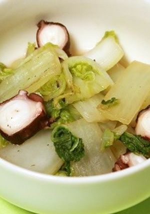 蛸と白菜のエスニック炒め-レシピのメイン写真