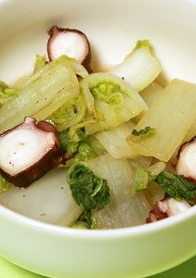 蛸と白菜のエスニック炒め-レシピのメイン写真