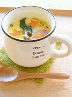 ほうれん草の洋風茶碗蒸し-レシピのメイン写真