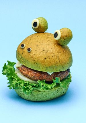 HBでカエルのハンバーグサンドイッチ-レシピのメイン写真