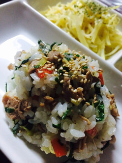 ぶたニラ混ぜご飯-レシピのメイン写真