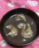 六穀すいとん粉+食物繊維もとれるおしるこ