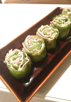豚レタスしゃぶしゃぶのぐるぐる巻き-レシピのメイン写真