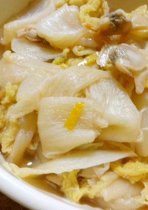 白菜とあさりのゆずポン酢煮-レシピのメイン写真