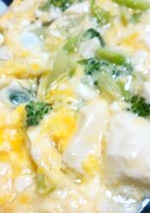 ブロッコリーと豆腐＊トロ～リたまごとじ＊-レシピのメイン写真