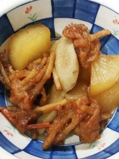 大根、ごぼう、練り物の煮物-レシピのメイン写真