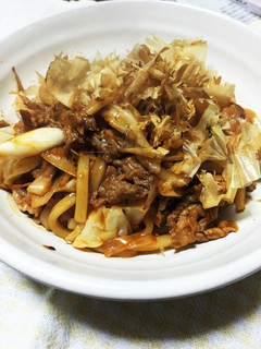 ピリ辛みそ焼きうどん♪-レシピのメイン写真