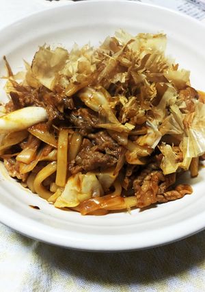 ピリ辛みそ焼きうどん♪-レシピのメイン写真