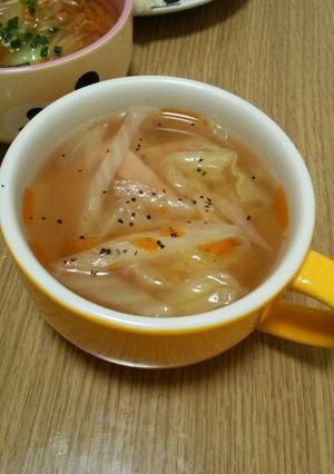 白菜とハムの中華スープ-レシピのメイン写真