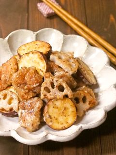 チキンと根菜のハニーマスタード和え-レシピのメイン写真