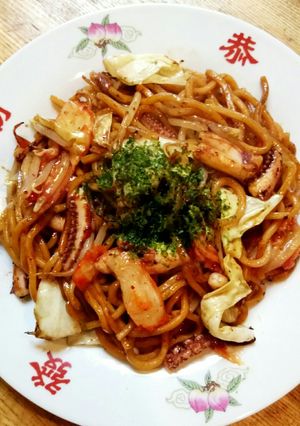 イカ・キムチ焼きそば-レシピのメイン写真