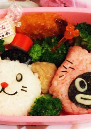 キャラ弁♡静岡のどまんニャか&うなも弁当-レシピのメイン写真