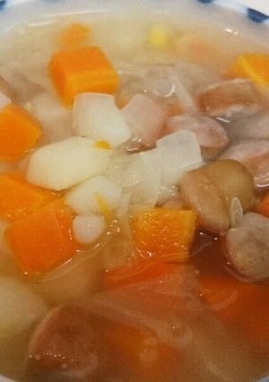 コロコロ野菜とウィンナのスープ-レシピのメイン写真