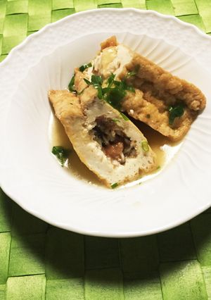 梅椎茸入り厚揚げ煮-レシピのメイン写真