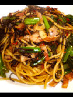 ひじきとほうれん草でFeパスタ-レシピのメイン写真