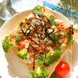 紅生姜ピリリ★ブロ×玉葱お好みトースト
