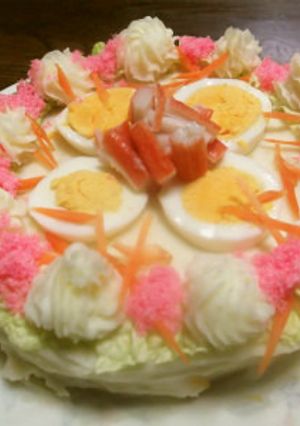 お寿司のケーキ-レシピのメイン写真