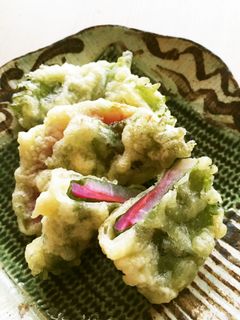 大根の天ぷら☆梅しそ揚げ♪-レシピのメイン写真