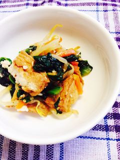 小松菜と厚揚げのナムル-レシピのメイン写真