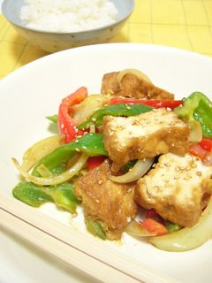厚揚げと野菜のみそ炒め-レシピのメイン写真