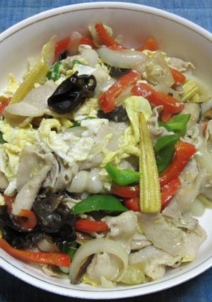 豚肉と彩り野菜の中華風玉子炒め-レシピのメイン写真