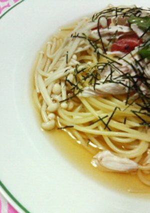ダイエットに☆ササミの和風えのきあんスパ-レシピのメイン写真