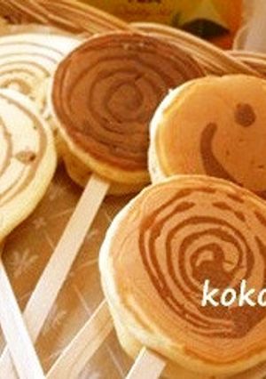 パンケーキアート♡ぺろぺろキャンディー風-レシピのメイン写真