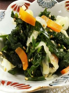 ほうれん草とキャベツの磯部和え-レシピのメイン写真