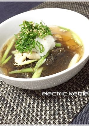 もずくで「鶏おろし蕎麦（風）」-レシピのメイン写真