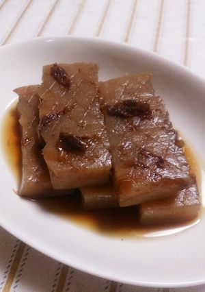 こんにゃくの鰹ぶし煮-レシピのメイン写真
