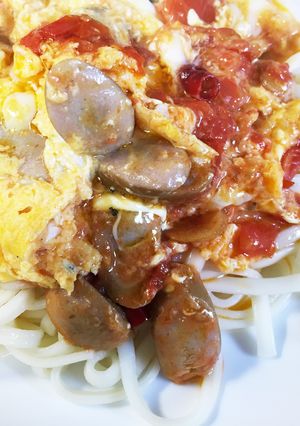 激ウマ！卵とトマトのふわトロうどん-レシピのメイン写真