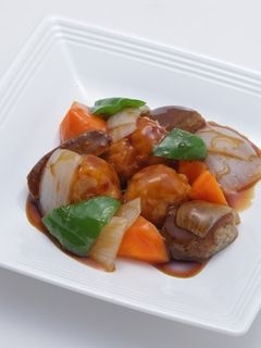 業務用介護食 からあげの甘酢あんかけ-レシピのメイン写真