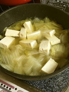 独り暮らしにラーメンスープで簡単手抜き鍋-レシピのメイン写真