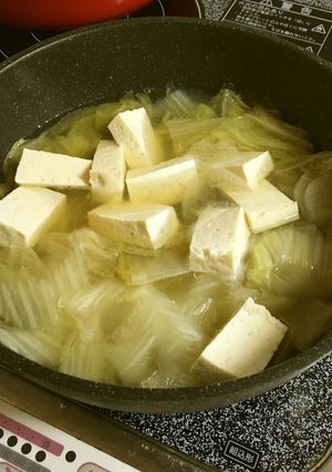 独り暮らしにラーメンスープで簡単手抜き鍋-レシピのメイン写真