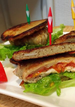 家事えもん レンコンの野菜バーガー-レシピのメイン写真