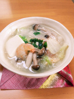 海老と白菜の豆腐あんかけ-レシピのメイン写真