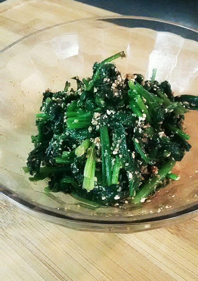 我が家の定番☆ほうれん草のごま和え ②-レシピのメイン写真