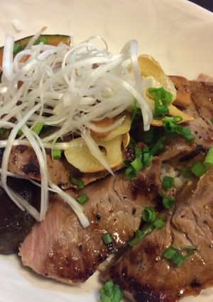 ビーフステーキ丼-レシピのメイン写真