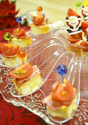 厚揚げのピンチョス♪~トマト&ベーコン~-レシピのメイン写真