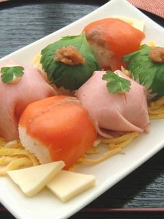 ひなまつりに!ロースハムの彩り手まり寿司-レシピのメイン写真