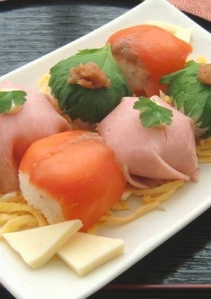 ひなまつりに！ロースハムの彩り手まり寿司-レシピのメイン写真
